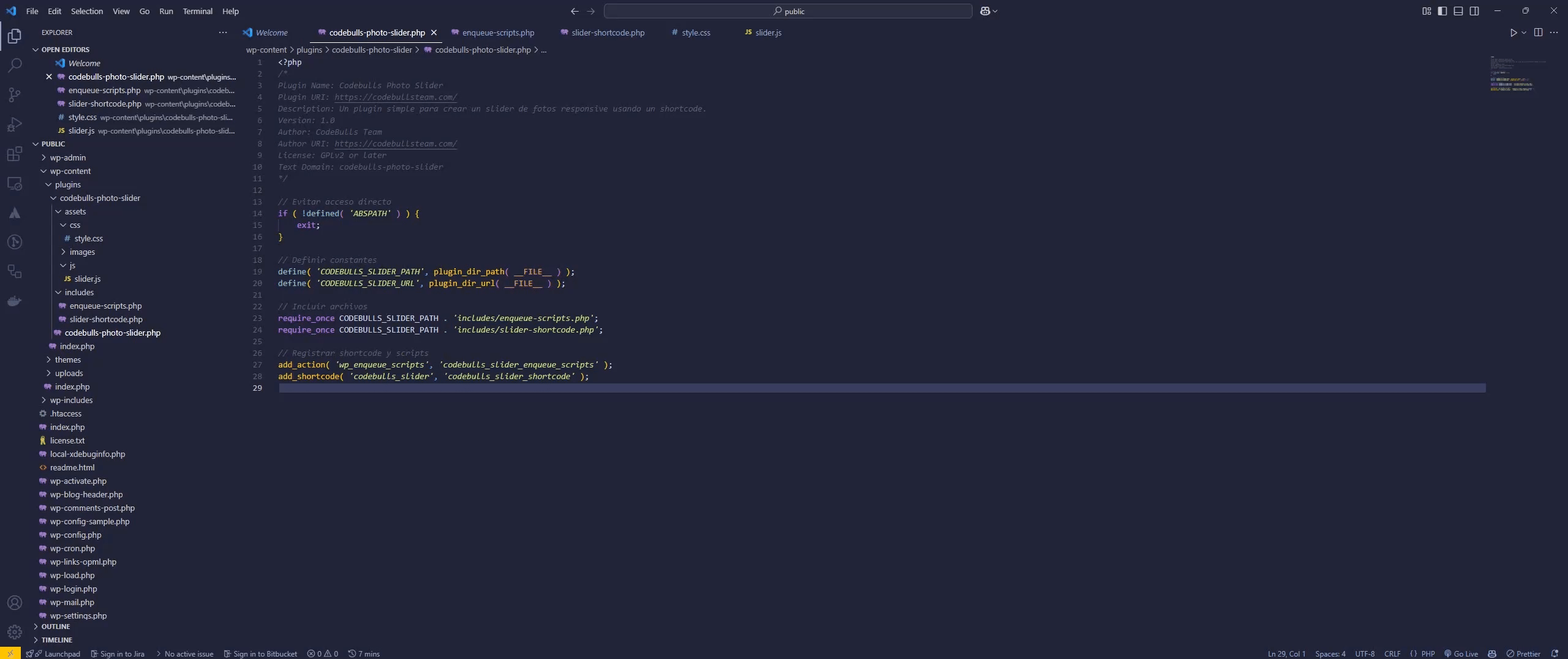 Registrar Scripts y Estilos para Plugin de WordPress