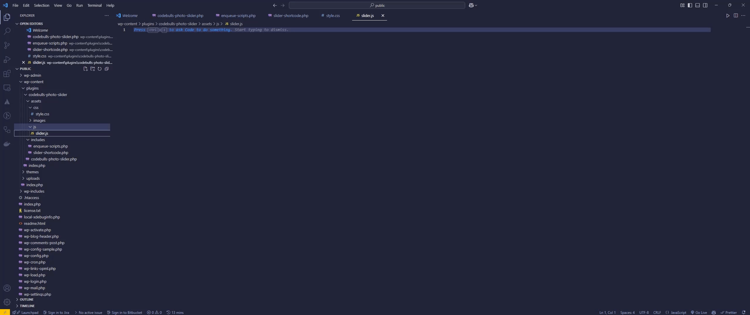 Script para Plugin de WordPress