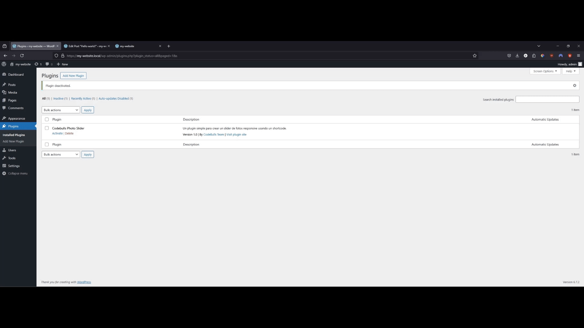 Shortcode para Plugin de WordPress