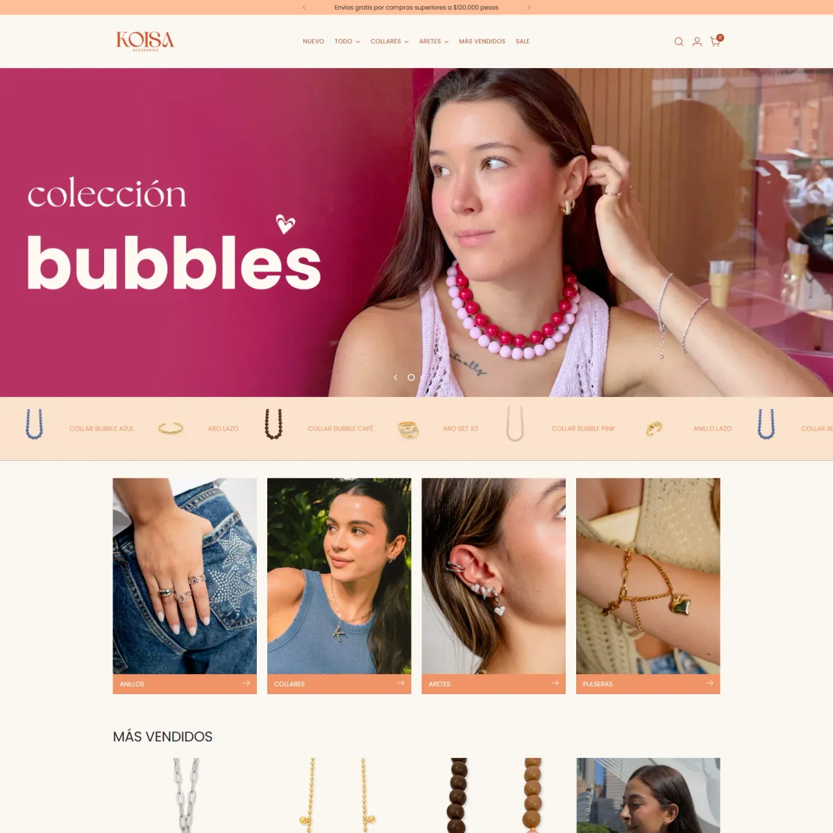 Screenshot of koisaaccesorios.com