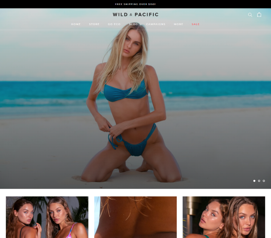 Inicio 10 Wild & Pacific page screenshot
