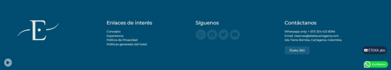 Nuevo Footer de ÉTEKA