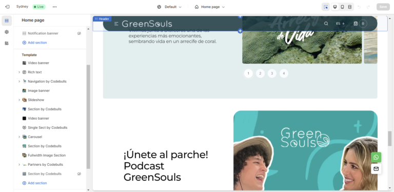 GreenSouls shopify