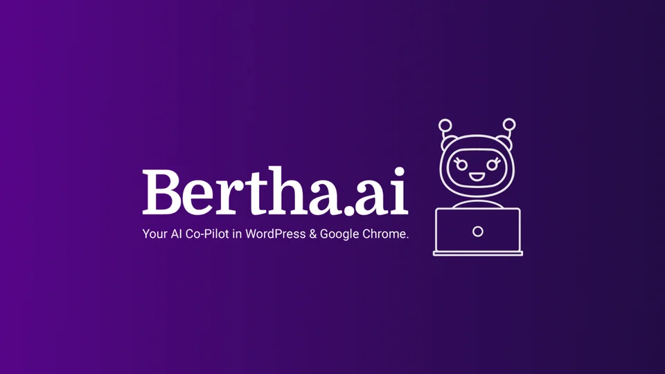 Portada y logo del plugin Bertha Ai