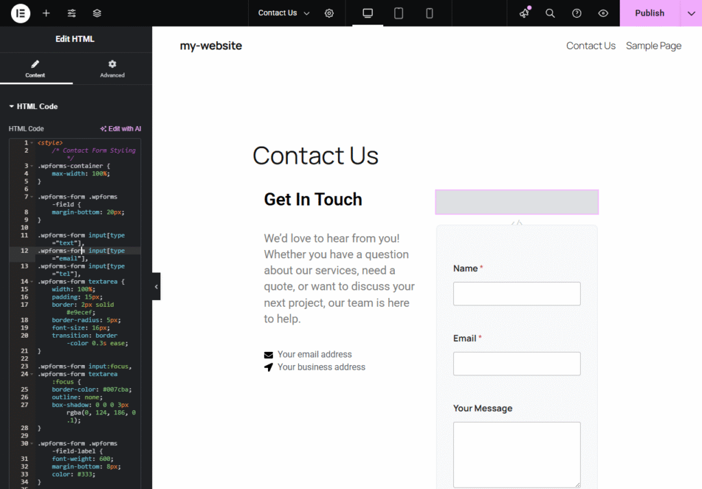 How to Create a Professional Contact Form in Elementor Free (Step-by-Step Guide) 15 image 16